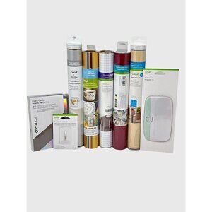 Cricut Craft Lot Vinyl Accessories Blade Mixed Materials Sampler HTV Gift Cards